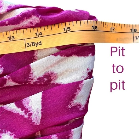 Miss Me Couture Strapless Layered, Ruched, Asymmetric Hem Pink Dress - Picture 4 of 13